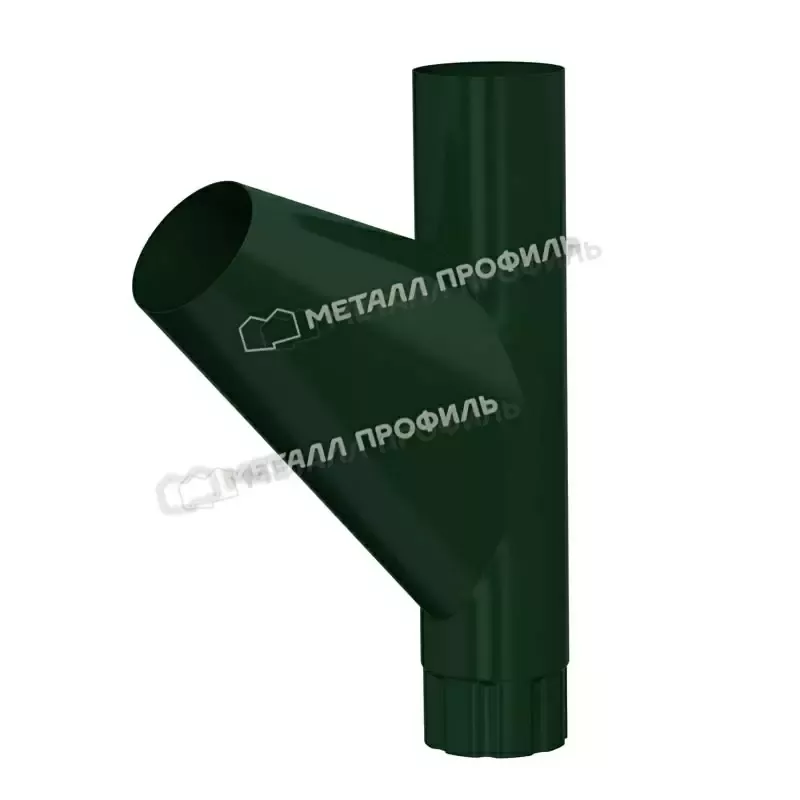 Тройник трубы Металл Профиль FORAMINA PUR d=100 мм RAL 6005 зеленая Металл
