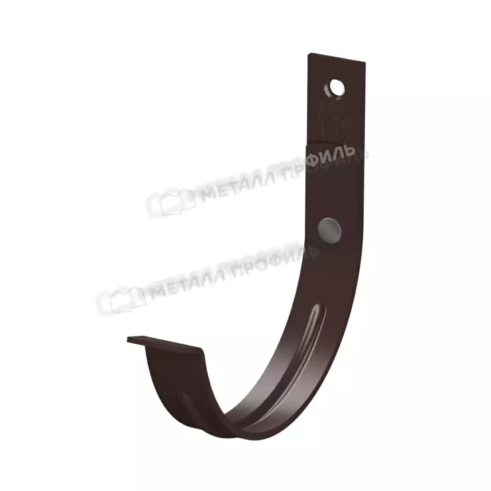 Держатель желоба карнизный Металл Профиль FORAMINA PUR d=125х132 RAL8017 коричневая Металл усиленный