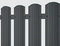 Штакетник R-образный (полукруглый) фигурный MetallStone ПЭ 0,5 b=100 RAL 7024