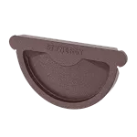 Заглушка желоба Stynergy Окрашенная Матовая 125 90 RAL 8017