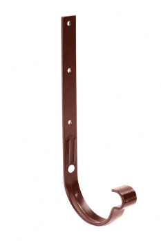 Кронштейн желоба длинный усиленный Galeco 152/90 RAL 8017 коричневый Металл (длинный)