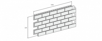 Панель отделочная VOX Solid Brick 0,42 м2 BRISTOL 3009001