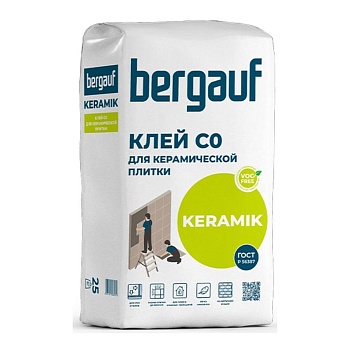 Клей для плитки Bergauf Keramik, 25 кг РФ