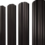 Штакетник М-образный фигурный MetallStone ПЭ 0,4 b=100 RAL 8019
